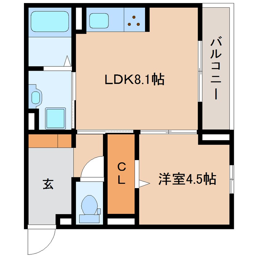 間取図 静岡鉄道静岡清水線/新静岡駅 徒歩15分 3階 築3年