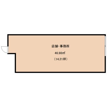 間取図 静岡鉄道静岡清水線/新静岡駅 徒歩16分 1階 築43年