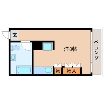 間取図 静岡鉄道静岡清水線/新静岡駅 徒歩11分 2階 築42年