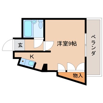 間取図 静岡鉄道静岡清水線/日吉町駅 徒歩1分 5階 築35年