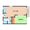 東海道本線/用宗駅 徒歩6分 2階 築37年 1LDKの間取り