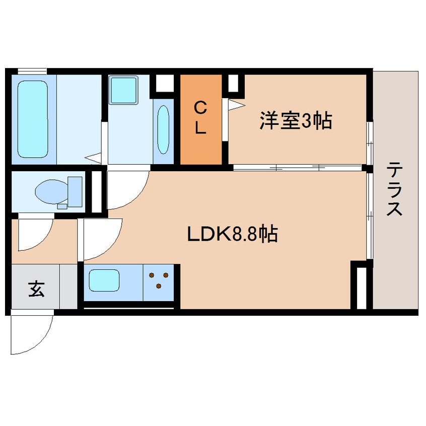 間取図 静岡鉄道静岡清水線/古庄駅 徒歩2分 1階 築1年