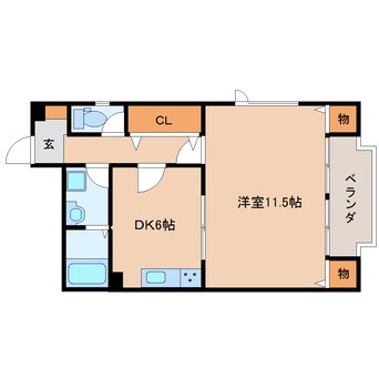 間取図 東海道本線/静岡駅 バス19分安東二丁目下車:停歩10分 4階 築26年