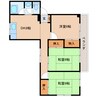 東海道本線/静岡駅 バス:21分:停歩2分 2階 築39年 3DKの間取り