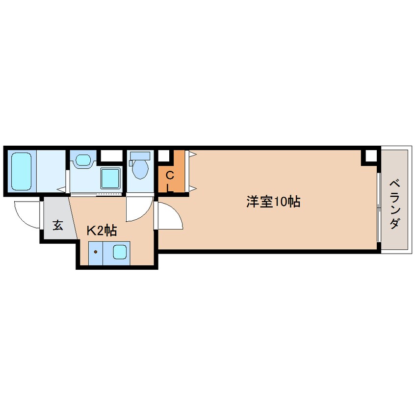 間取図 静岡鉄道静岡清水線/新静岡駅 徒歩16分 1階 築9年