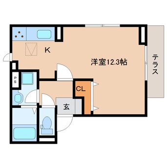 間取図 静岡鉄道静岡清水線/日吉町駅 徒歩8分 1階 1年未満