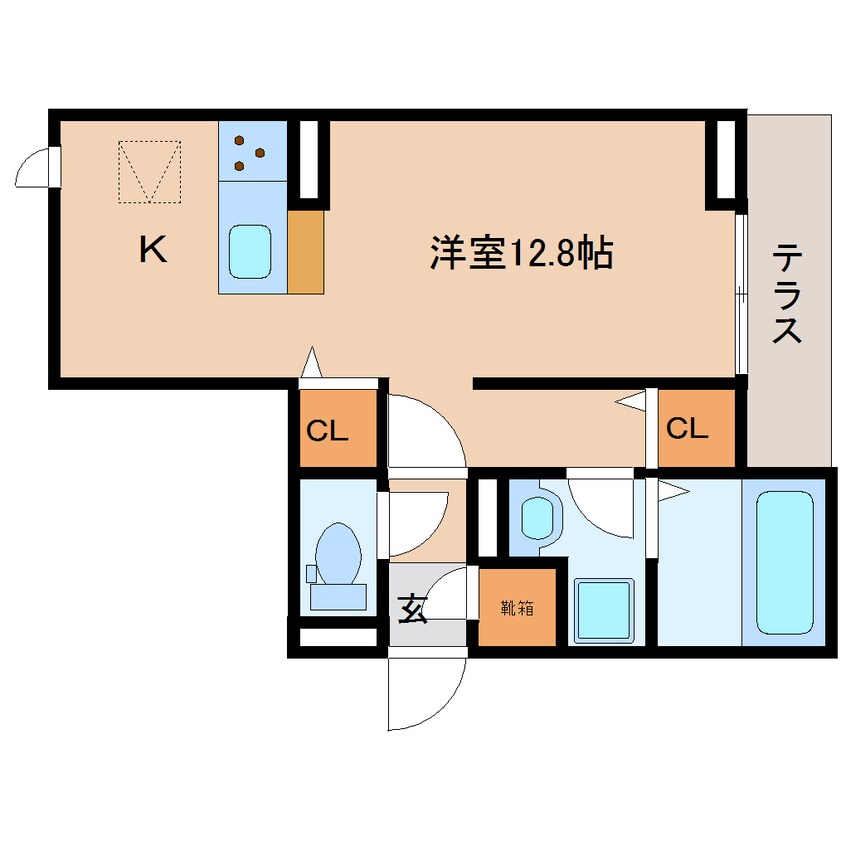 間取図 静岡鉄道静岡清水線/日吉町駅 徒歩8分 1階 1年未満