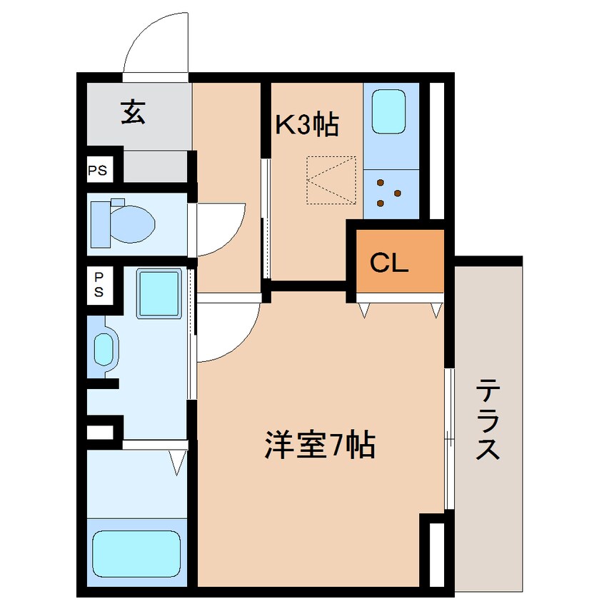 間取図 静岡鉄道静岡清水線/日吉町駅 徒歩8分 1階 1年未満