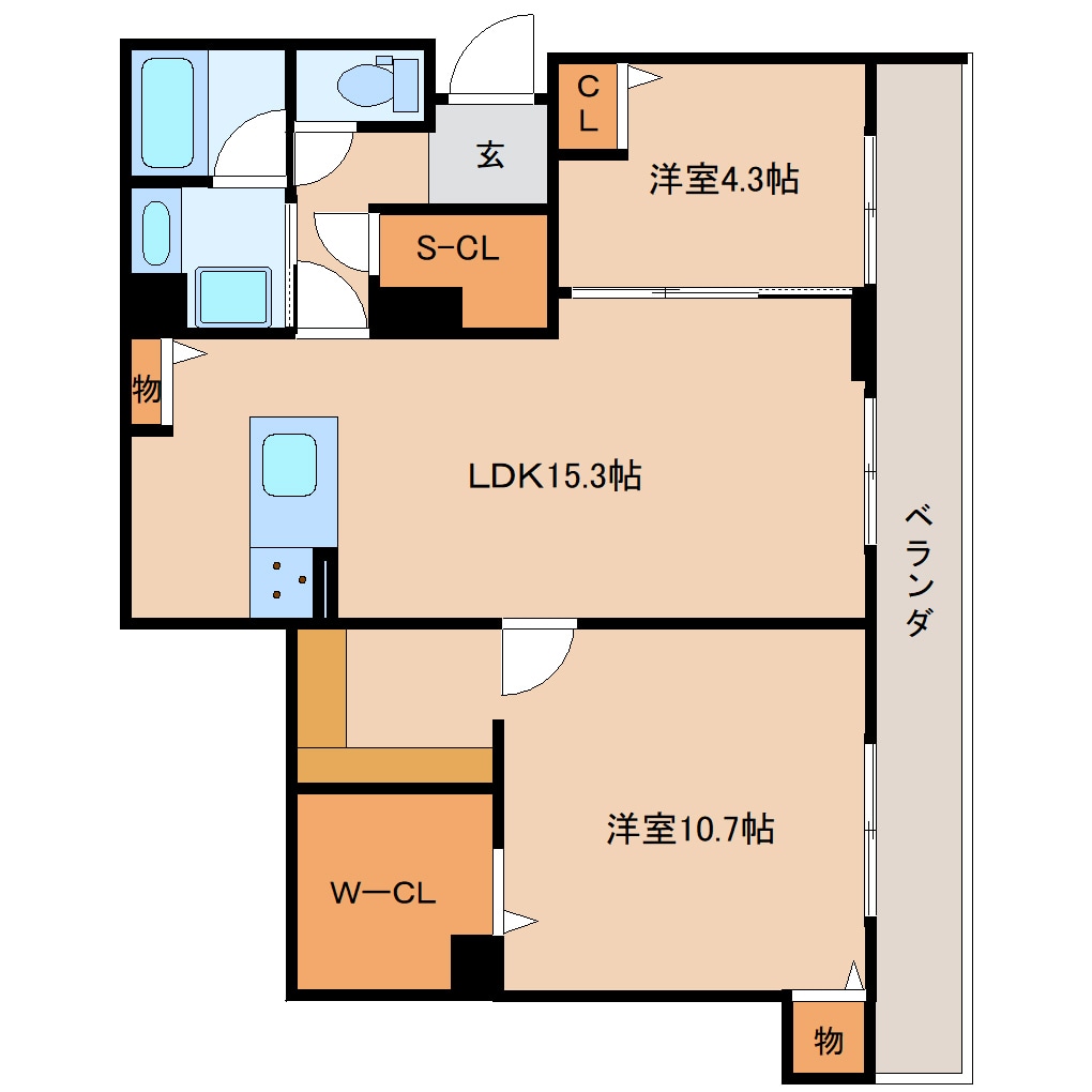 間取り図 東海道本線/静岡駅 バス18分安東二丁目北下車:停歩3分 1階 築2年