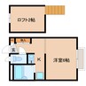 東海道本線/静岡駅 バス:16分:停歩3分 2階 築27年 1Rの間取り