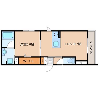 間取図 静岡鉄道静岡清水線/日吉町駅 徒歩20分 1階 1年未満