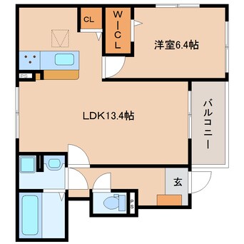 間取図 静岡鉄道静岡清水線/長沼駅 徒歩18分 1階 1年未満