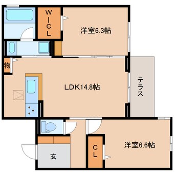 間取図 静岡鉄道静岡清水線/日吉町駅 徒歩17分 1階 建築中