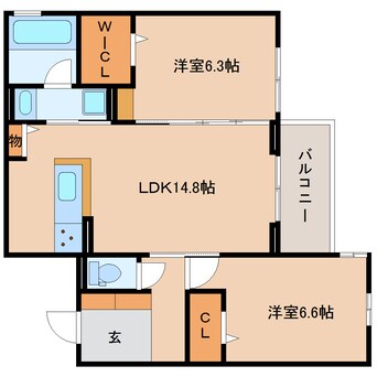 間取図 静岡鉄道静岡清水線/日吉町駅 徒歩17分 2階 1年未満