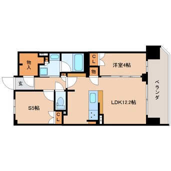 間取図 東海道本線/静岡駅 徒歩9分 10階 1年未満