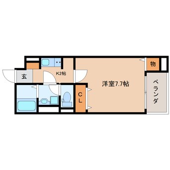間取図 静岡鉄道静岡清水線/音羽町駅 徒歩4分 4階 築1年