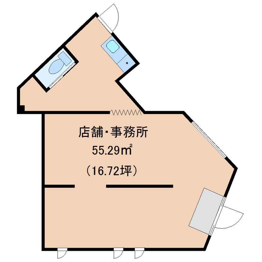 間取図 東海道本線/静岡駅 徒歩2分 1階 築1年