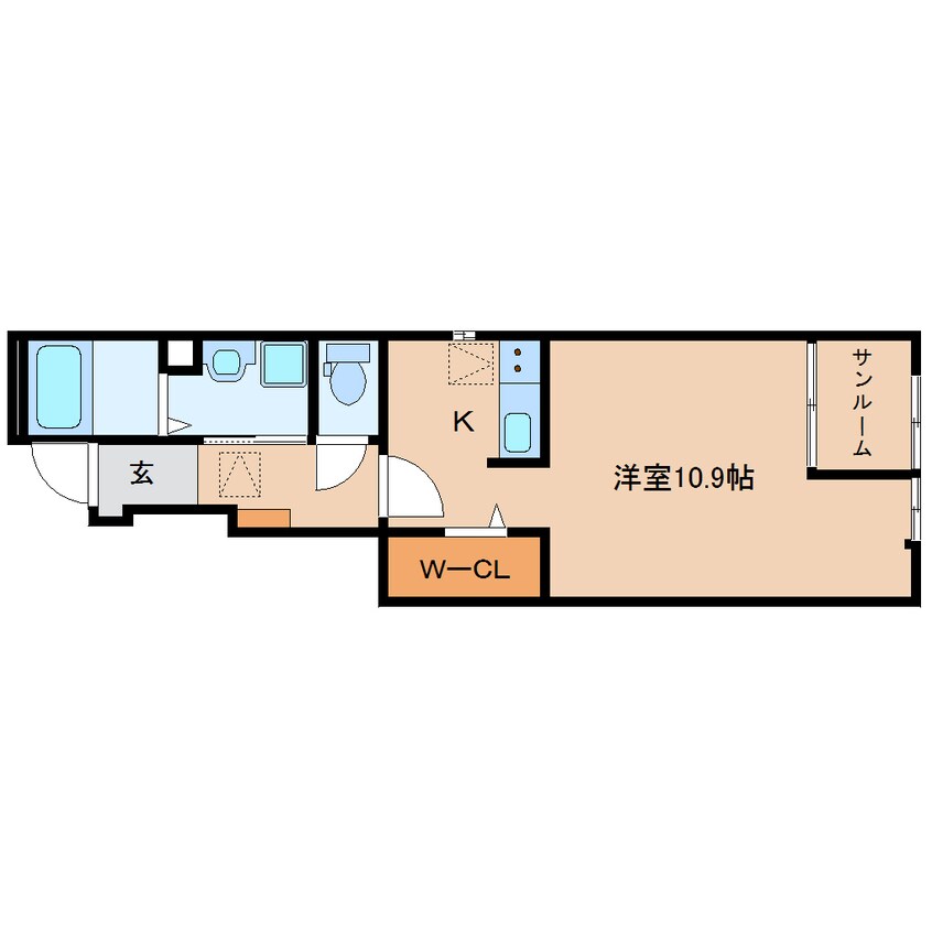 間取図 東海道本線/静岡駅 バス16分千代田一丁目下車:停歩4分 1階 1年未満