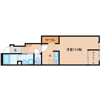 間取図 東海道本線/静岡駅 バス16分千代田一丁目下車:停歩4分 1階 1年未満