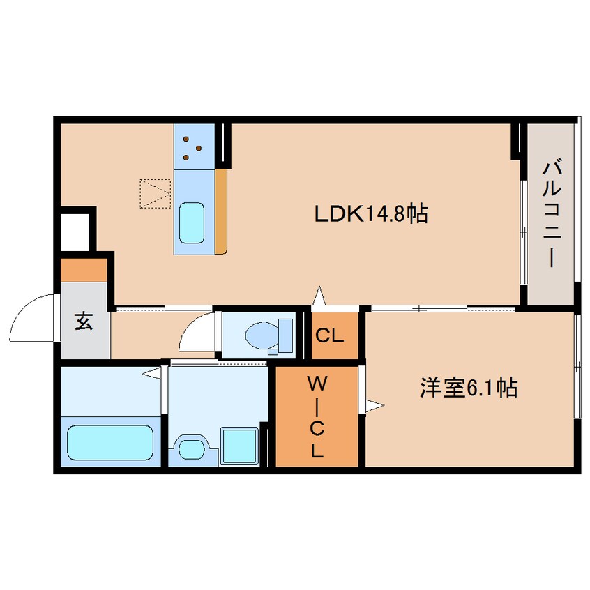 間取図 東海道本線/静岡駅 バス16分千代田一丁目下車:停歩6分 1階 1年未満