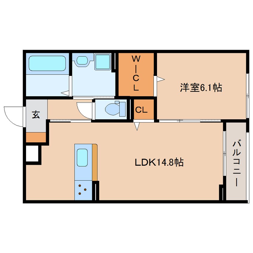 間取図 東海道本線/静岡駅 バス16分千代田一丁目下車:停歩6分 2階 1年未満