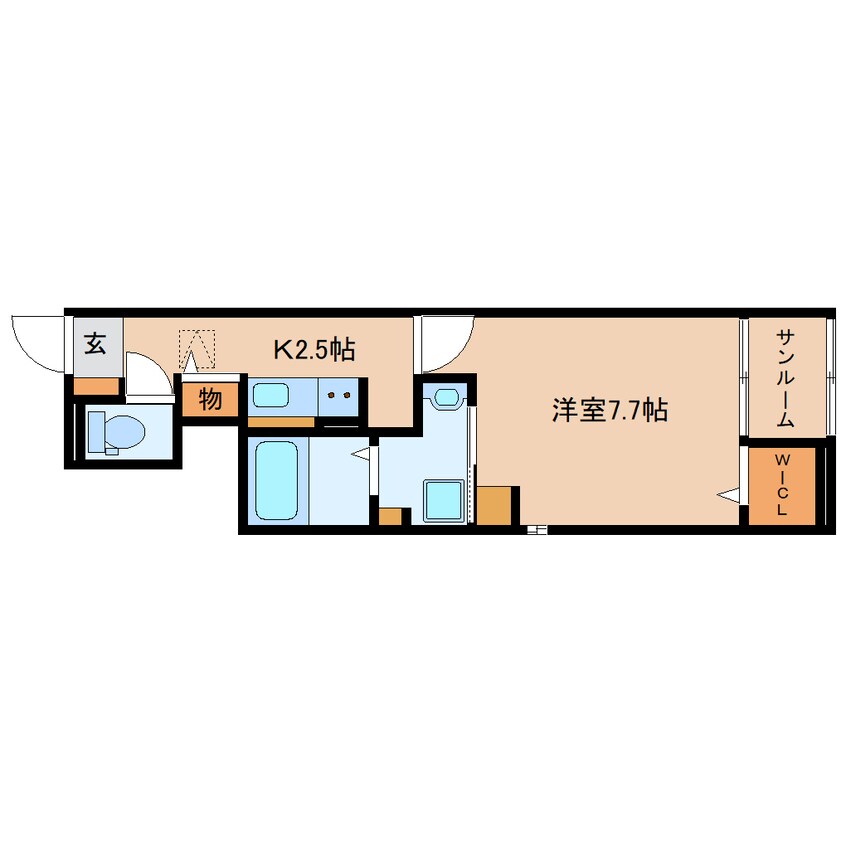 間取図 静岡鉄道静岡清水線/長沼駅 徒歩12分 1階 1年未満