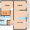 東海道本線/安倍川駅 徒歩18分 2階 築31年 2LDKの間取り