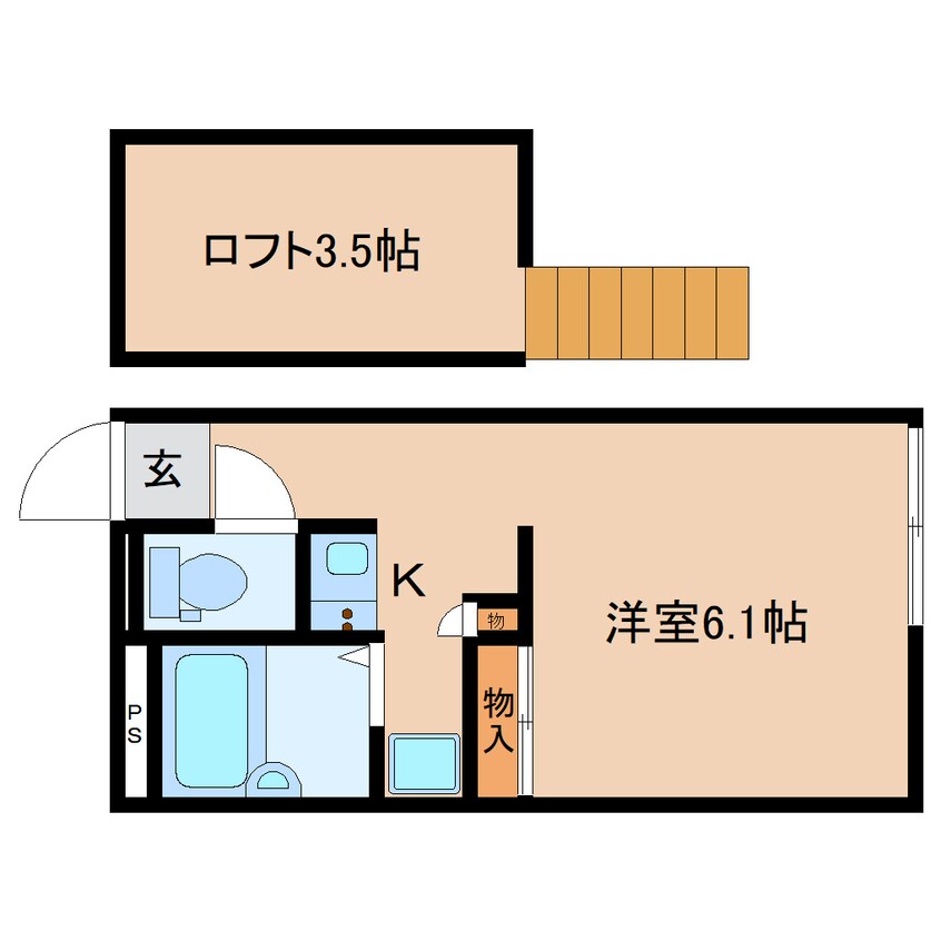 間取図 東海道本線/静岡駅 バス24分川合下車:停歩7分 1階 築25年