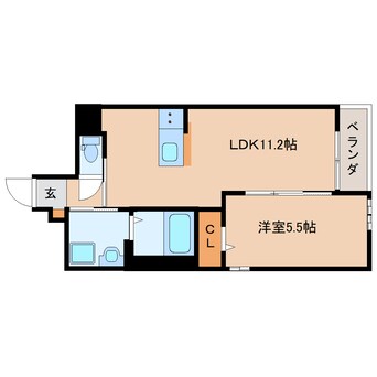 間取図 東海道本線/静岡駅 徒歩24分 1階 1年未満