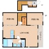 東海道本線/安倍川駅 徒歩17分 2階 築16年 2LDKの間取り