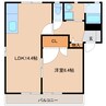 東海道本線/安倍川駅 徒歩2分 2階 築27年 1LDKの間取り