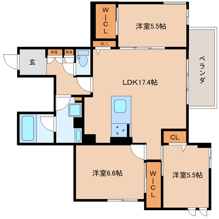 間取図 静岡鉄道静岡清水線/新静岡駅 徒歩19分 1階 建築中