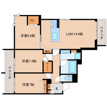 間取図 静岡鉄道静岡清水線/新静岡駅 徒歩19分 2階 建築中