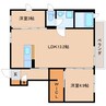 東海道本線/安倍川駅 徒歩15分 1階 築17年 2LDKの間取り