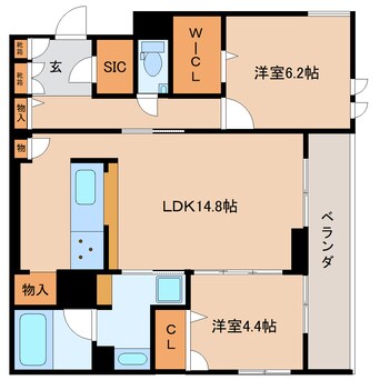 間取図 東海道本線/静岡駅 徒歩22分 1階 建築中