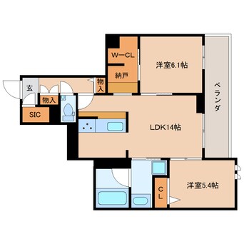 間取図 東海道本線/静岡駅 徒歩22分 2階 建築中