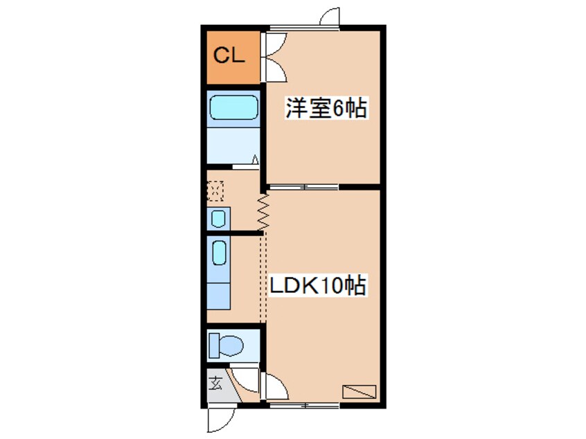 間取図 コーポひまわりＢ