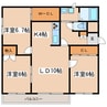 レアル共栄 3LDKの間取り