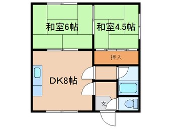 間取図 ハイツきくち（紫雲台）