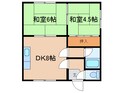 ハイツきくち（紫雲台）の間取図