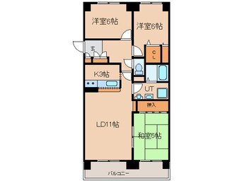 間取図 パシフィック共栄大通参番館