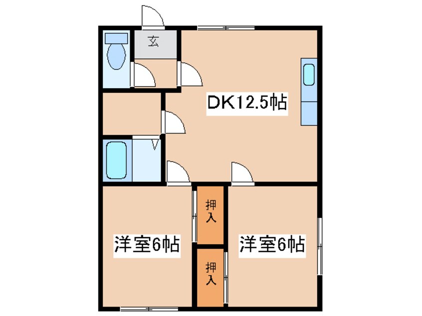 間取図 クリスタルハイツ