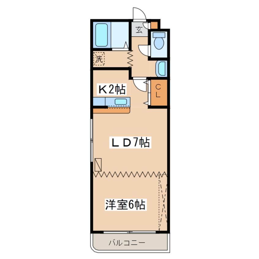 間取図 クレステージ若竹