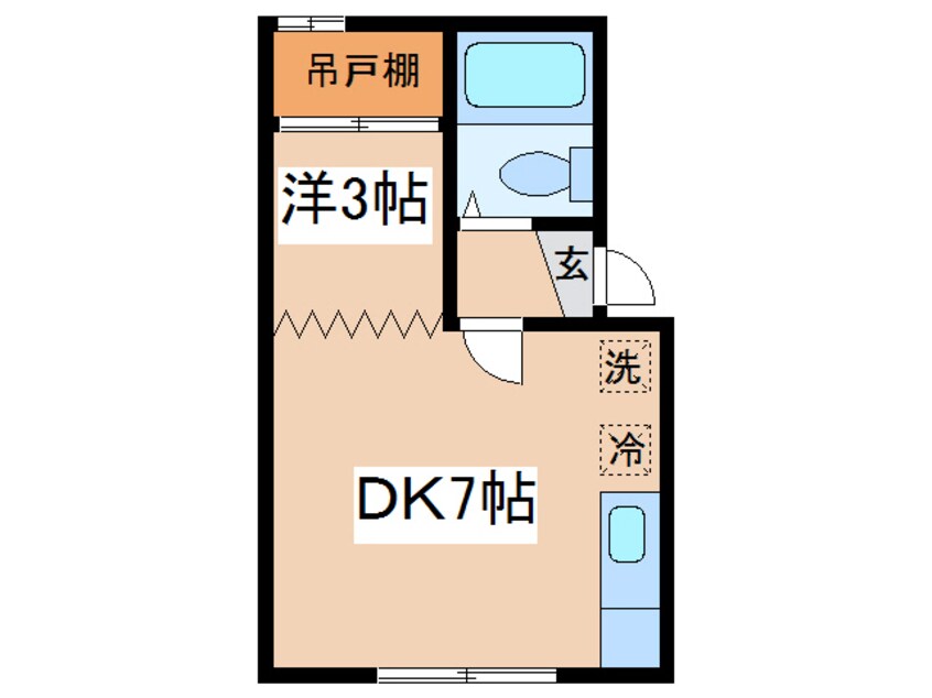 間取図 パークサイドＫ