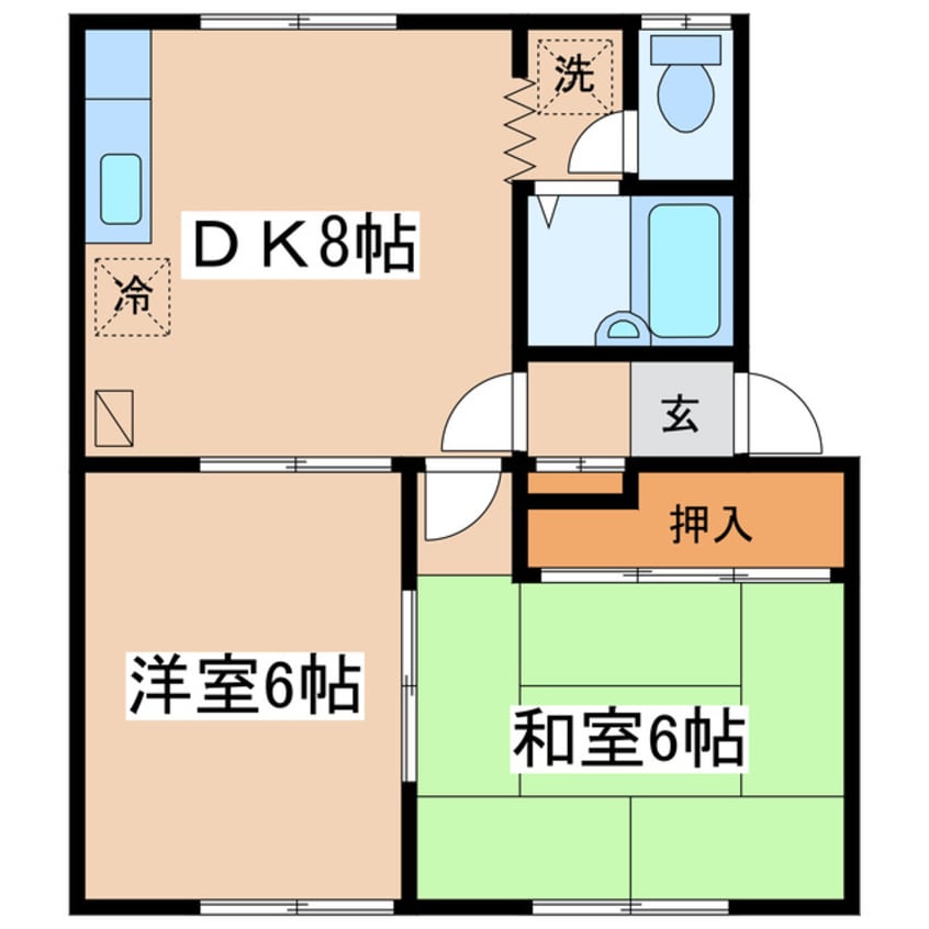 間取図 コーポなぎさ