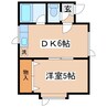 メゾンド千田Ｃ 1DKの間取り