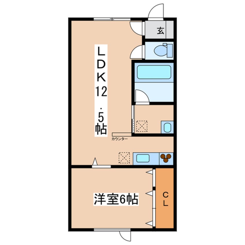 間取図 ヒルズラフォーレ