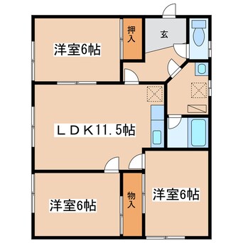 間取図 第二白百合ハイツ