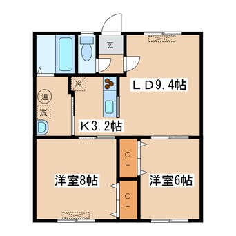 間取図 サンローランⅡ