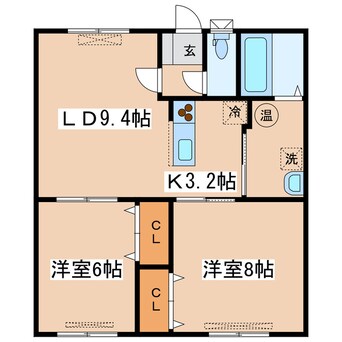 間取図 サンローランⅡ